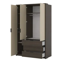 Garderobe Mola 3 dører med 3 skuffer