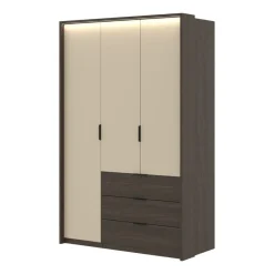 Garderobe Mola 3 dører med 3 skuffer