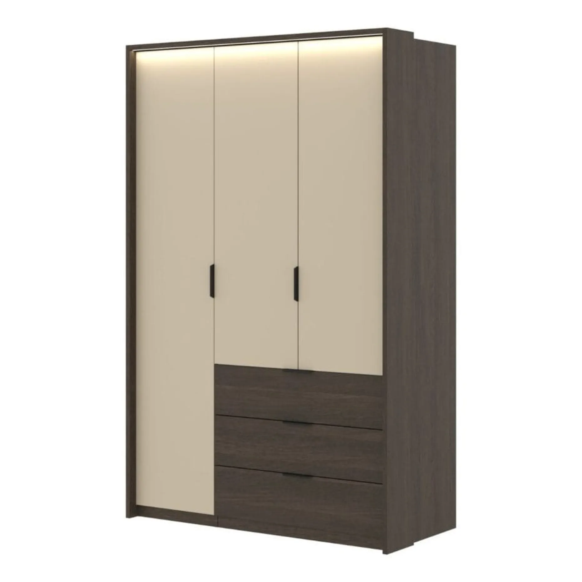 Garderobe Mola 3 dører med 3 skuffer