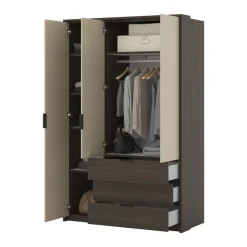 Garderobe Mola 3 dører med 3 skuffer