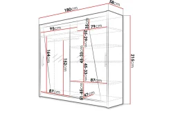 Garderobe Prag LED-belysning