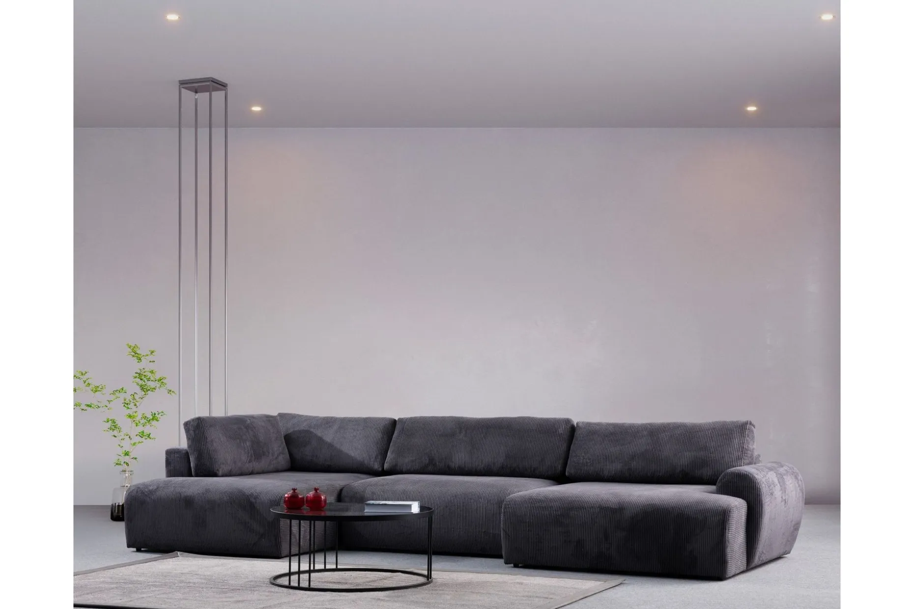 Gaudir 4-seters Sofa med Divan