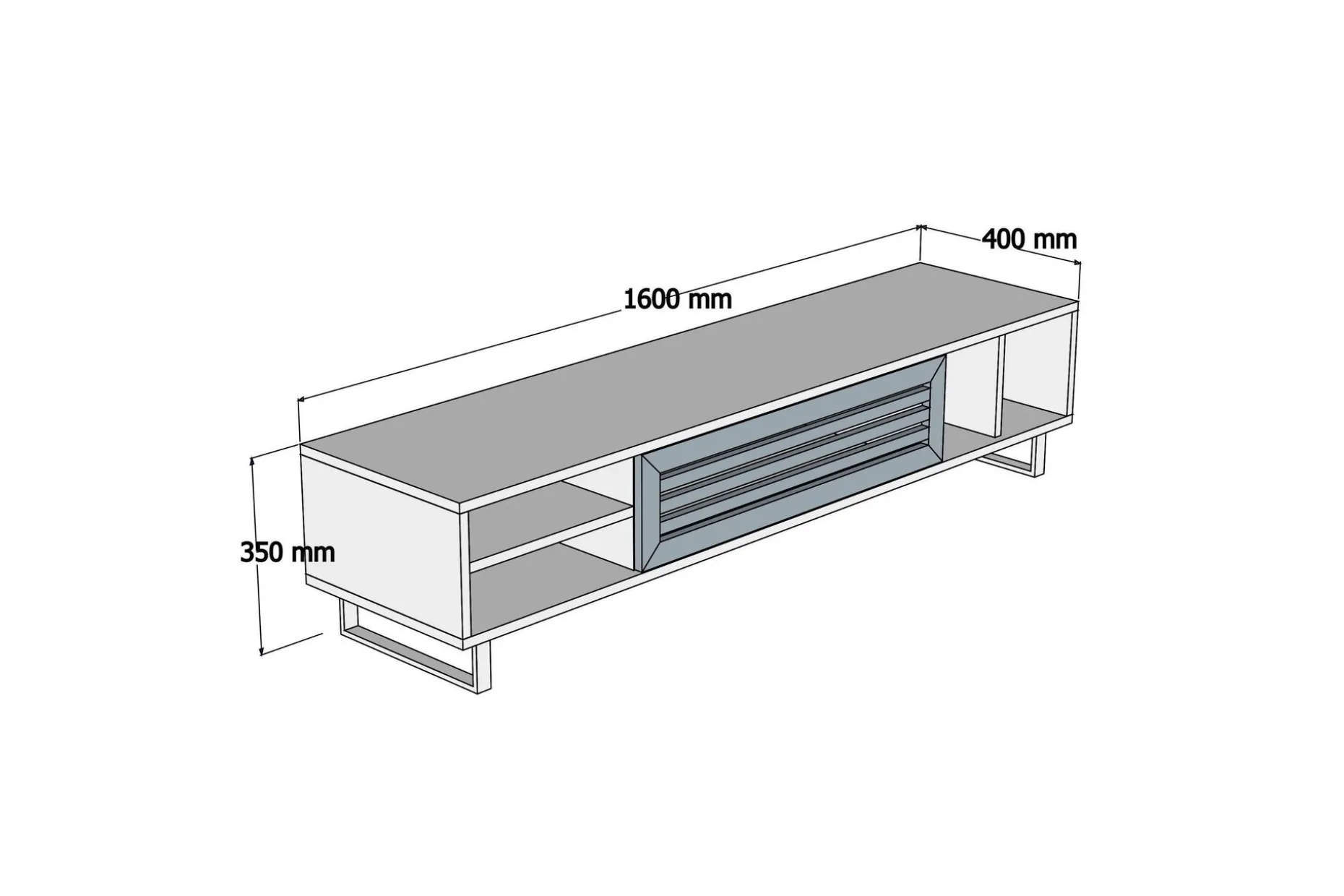 Gersby TV-Benk 160 cm