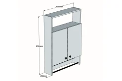 Giff Baderomskap 60 cm