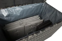 Gigant vanntett puteboks XL for utendørs bruk – Oppbevaringsboks i kunstrotting (B150xD90xH101 cm)