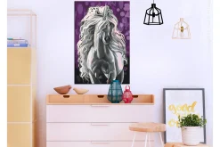 Gjør-det-selv Maleri Hvit Unicorn 40x60 cm