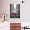 Gjør-det-selv Maleri Paris Rød Paraply 40x60 cm
