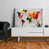 Gjør-det-selv-maleri Verdenskart 60x40 cm