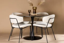 Glade Matgruppe 100 cm Rund med 4 Chico Stoler