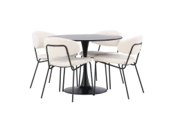 Glade Matgruppe 100 cm Rund med 4 Chico Stoler