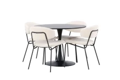 Glade Matgruppe 100 cm Rund med 4 Chico Stoler