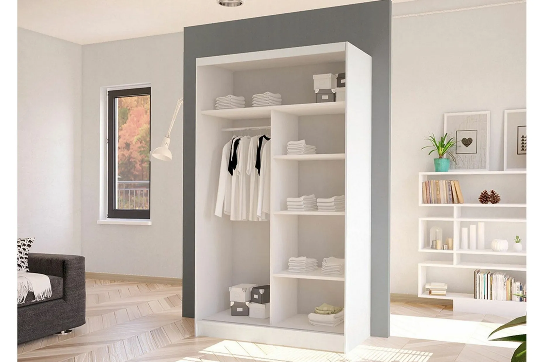 Glenmore Garderob White