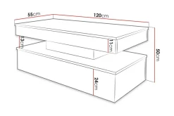 Glenndale Soffbord 55 cm Concept 55 White