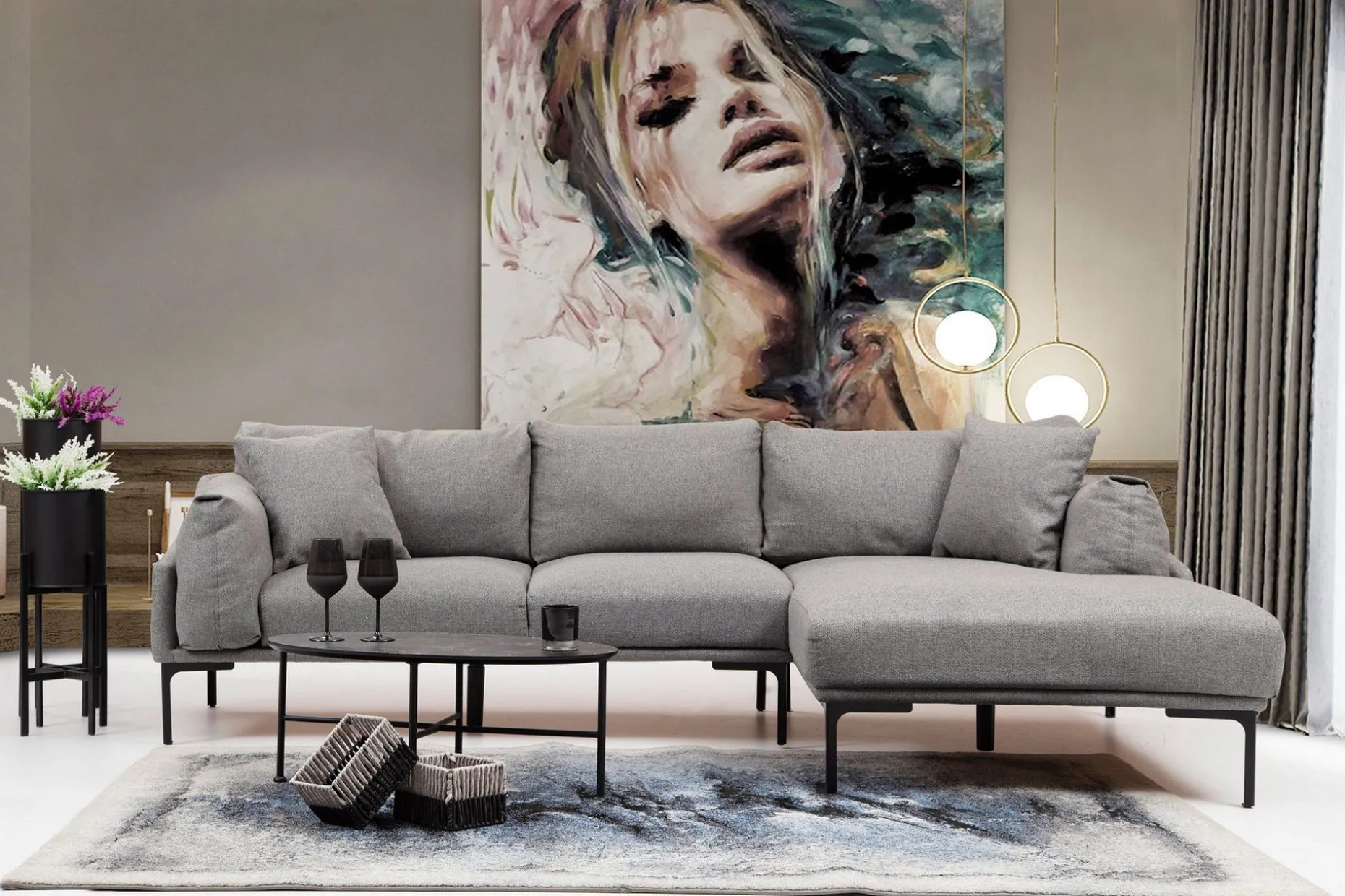 Glenure Sofa m. Divan 4-seters