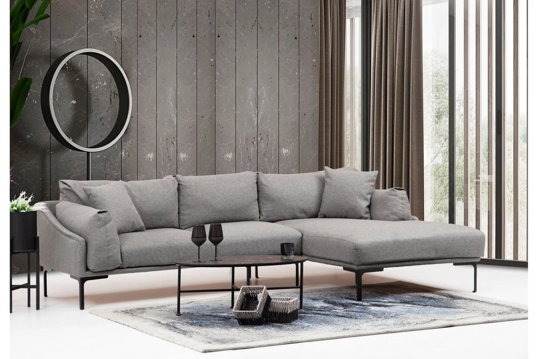 Glenure Sofa m. Divan 4-seters