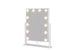 Glow Lille sminkespeil på fot 36,5 cm med LED belysning/lamper Holywood speil