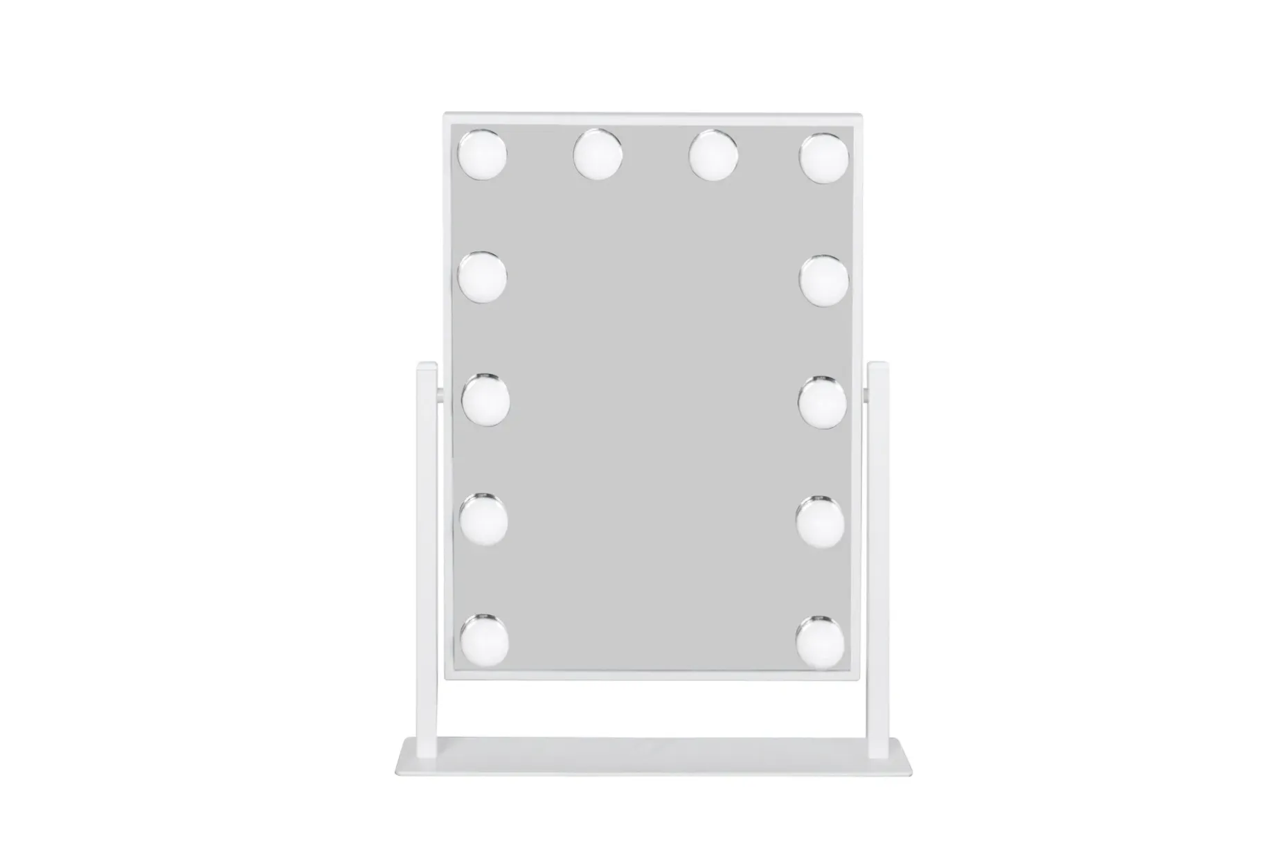 Glow Lille sminkespeil på fot 36,5 cm med LED belysning/lamper Holywood speil