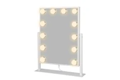Glow Lille sminkespeil på fot 36,5 cm med LED belysning/lamper Holywood speil
