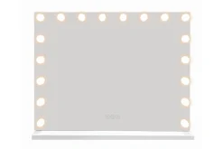 Glow Stor Sminkespeil 80 cm med belysning lamper - Hollywood speil med USB-lading