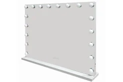 Glow Stor Sminkespeil 80 cm med belysning lamper - Hollywood speil med USB-lading