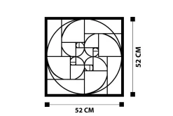 Golden Ratio Veggdekor