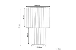 Gozocap Bordlampe 40 cm E27