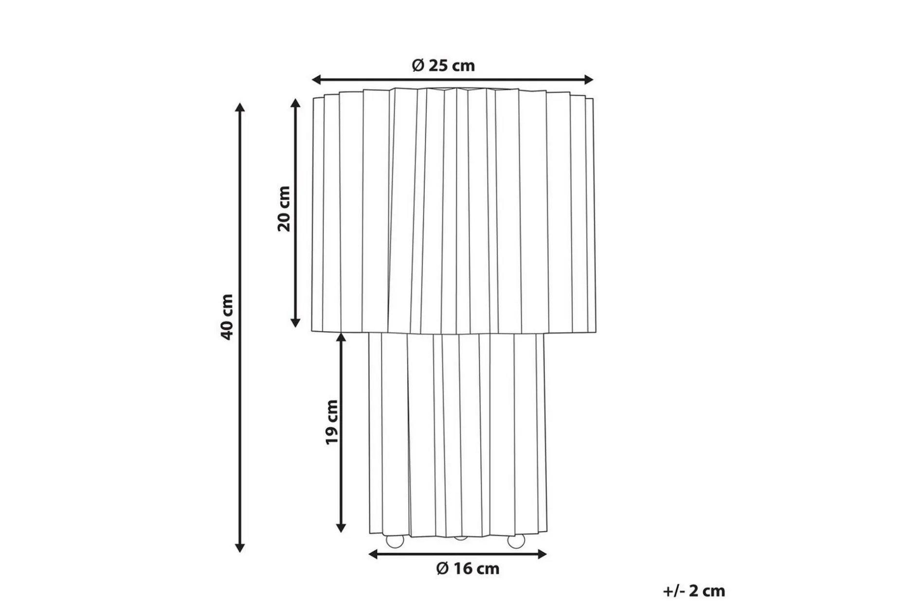 Gozocap Bordlampe 40 cm E27