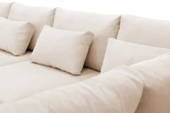 Grande 5-seters U-Sofa med Divan Venstre