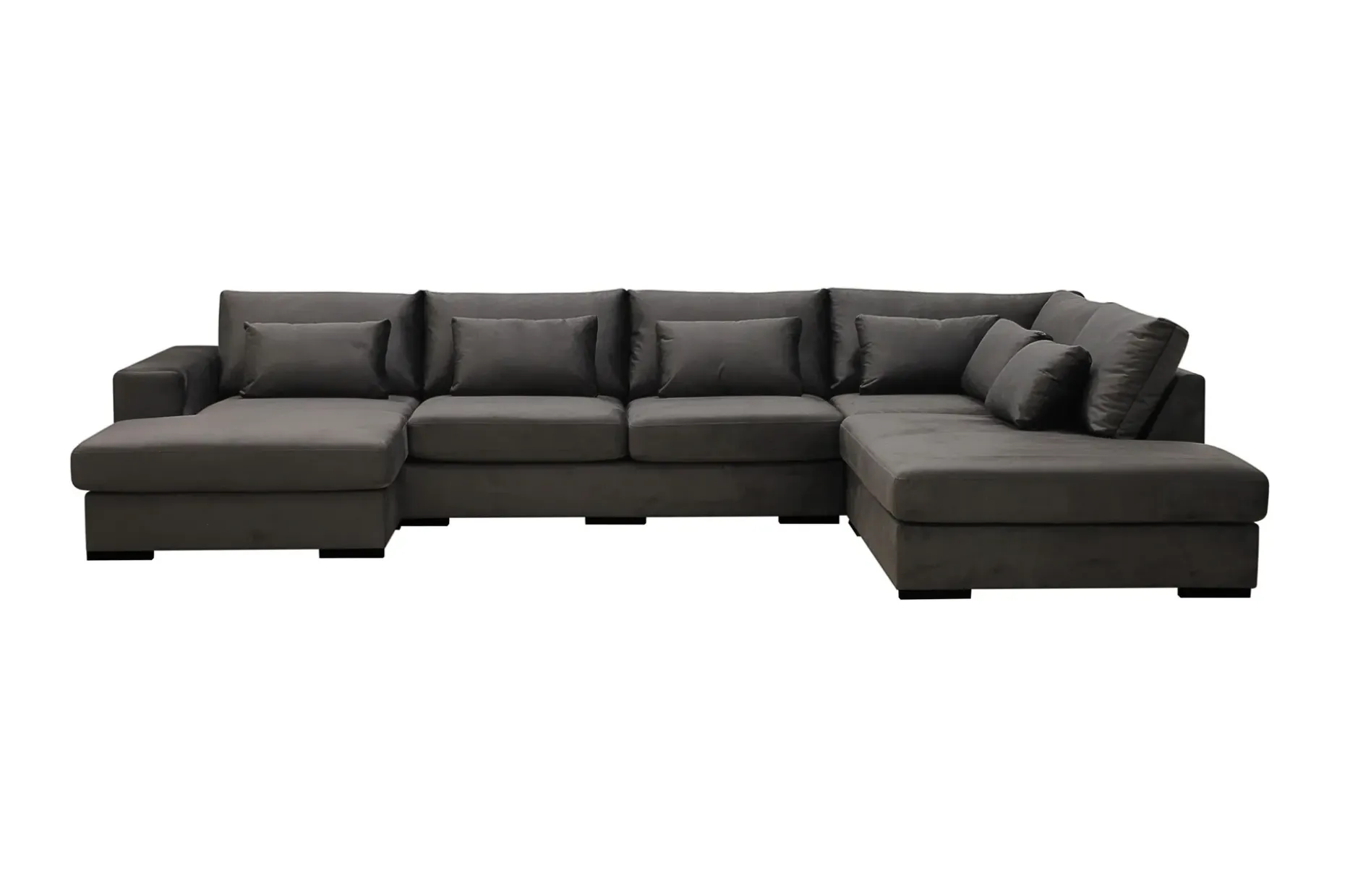 Grande 6-seters U-Sofa med Divan Høyre