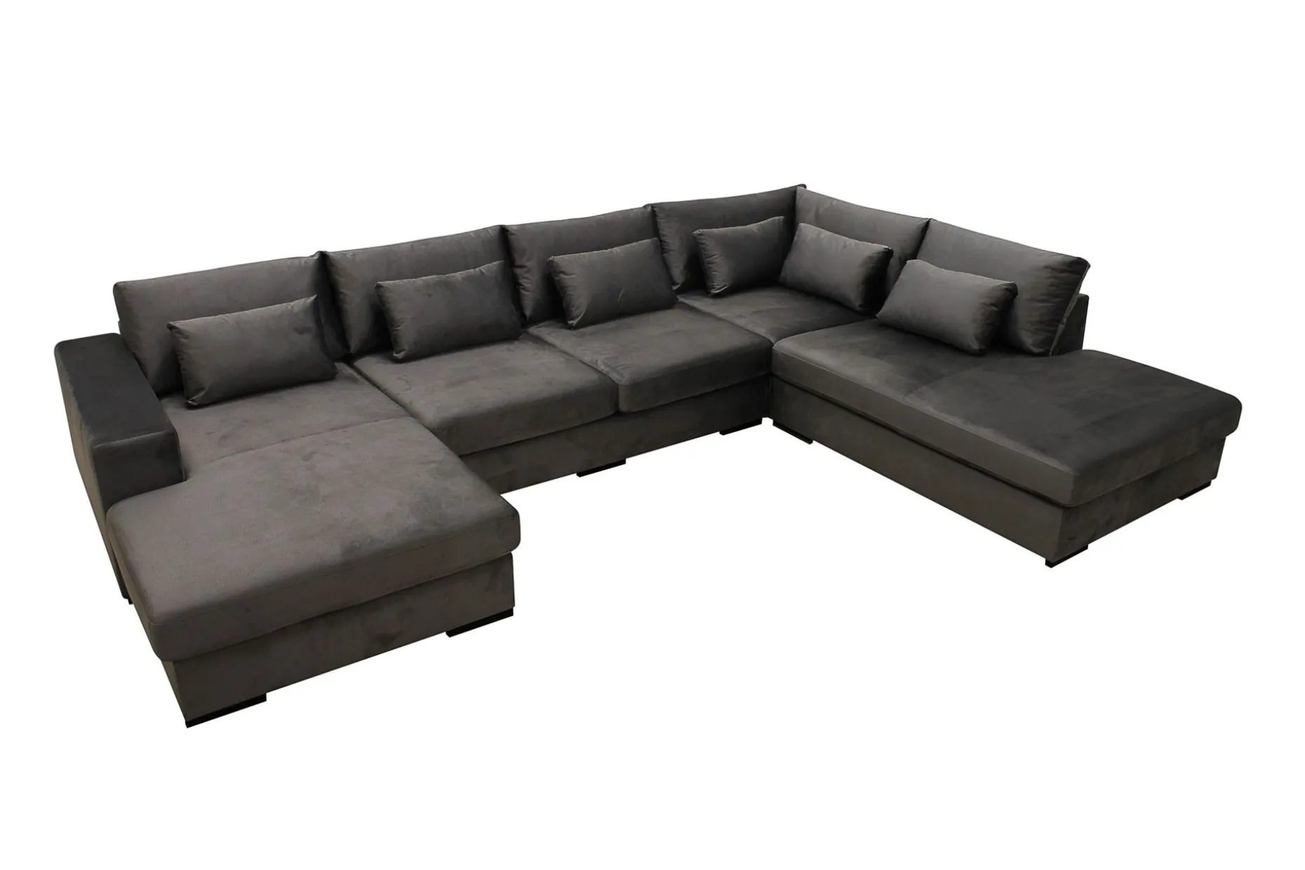 Grande 6-seters U-Sofa med Divan Høyre