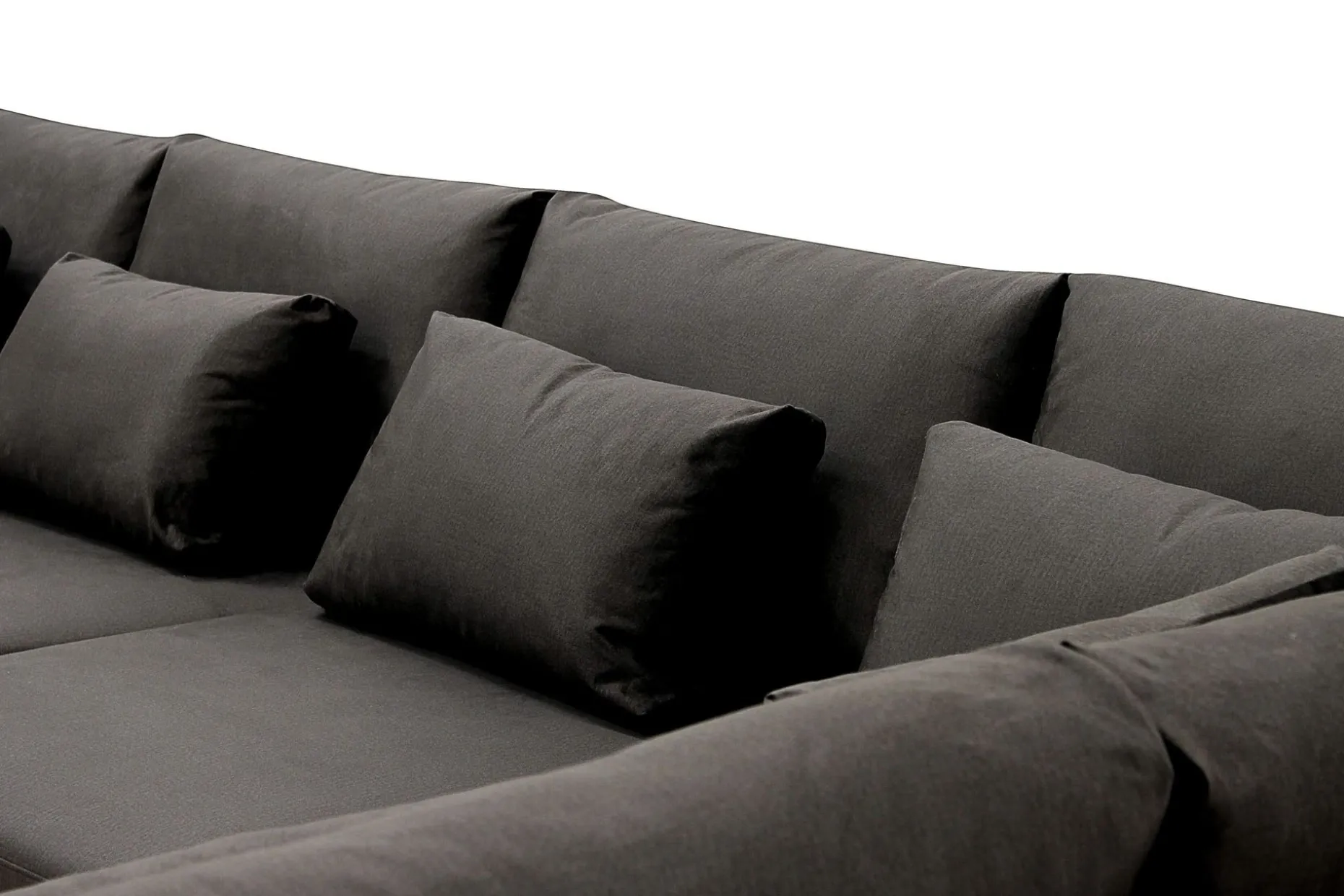 Grande 6-seters U-Sofa med Divan Høyre