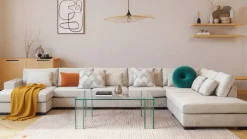 Grande Stor 7-seters U-Sofa med Divan Venstre