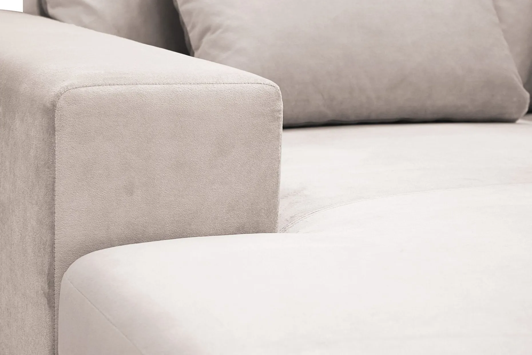 Grande Stor 7-seters U-Sofa med Divan Venstre