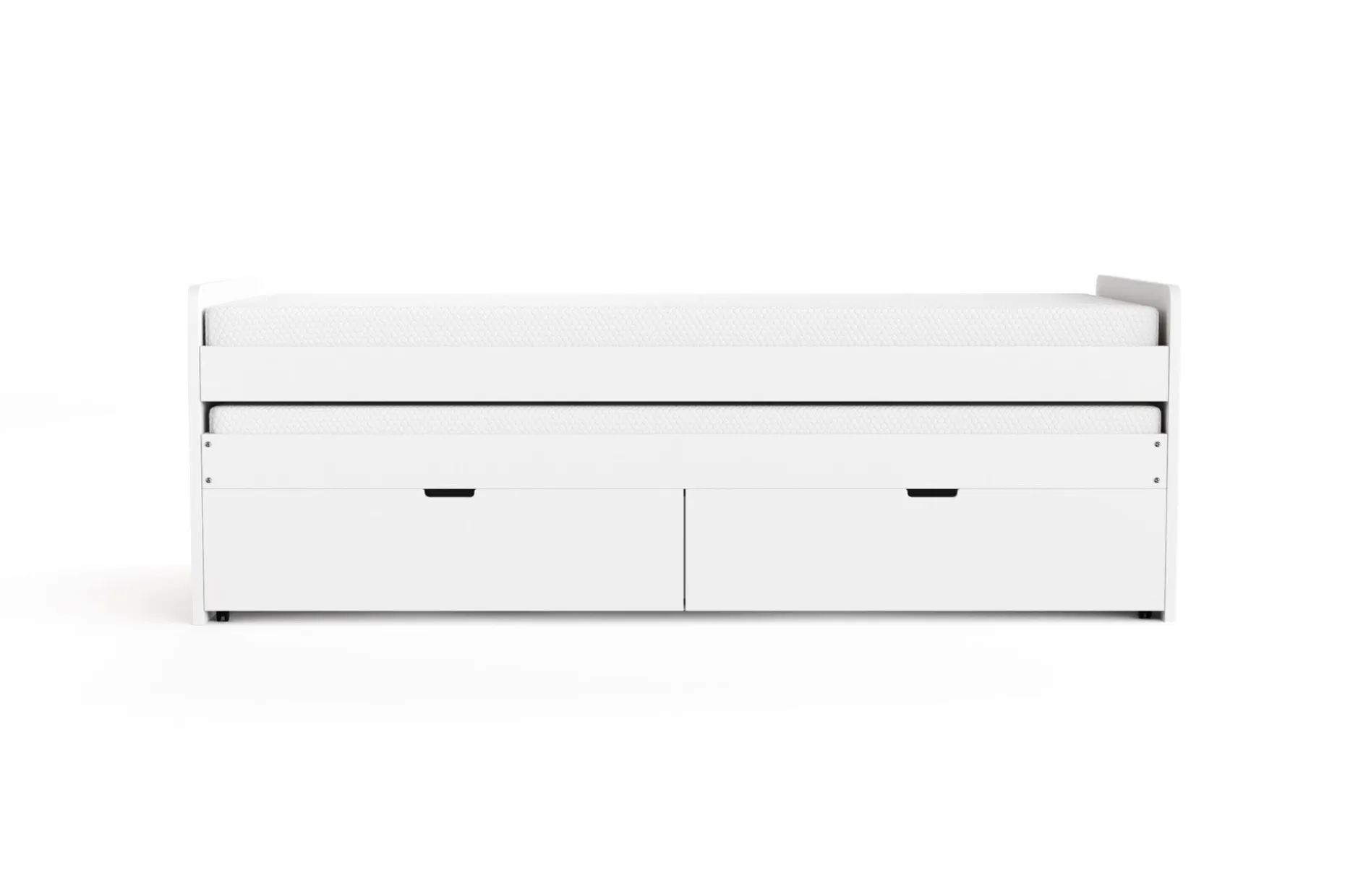 Granvik Sengeramme 90x200 cm uttrekkbar med ekstraseng og oppbevaring inkludert 2 madrasser