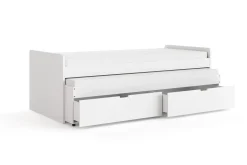 Granvik Sengeramme 90x200 cm uttrekkbar med ekstraseng og oppbevaring inkludert 2 madrasser