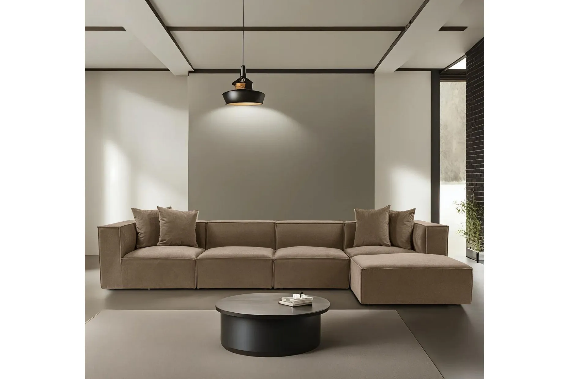 Gregor Sofa med Sjeselong 4-seter
