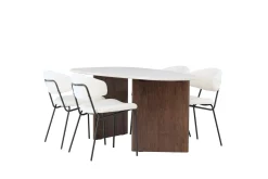 Grönvik Matgruppe 180 cm Oval med 4 Chico Stoler