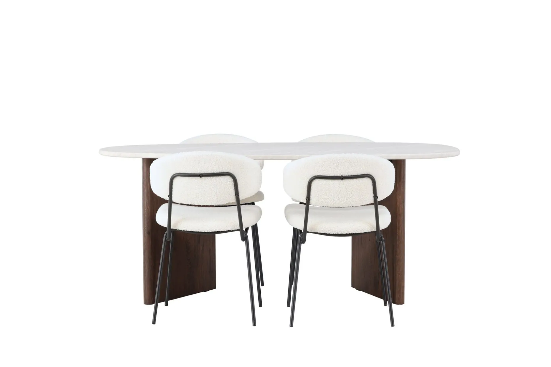Grönvik Matgruppe 180 cm Oval med 4 Chico Stoler