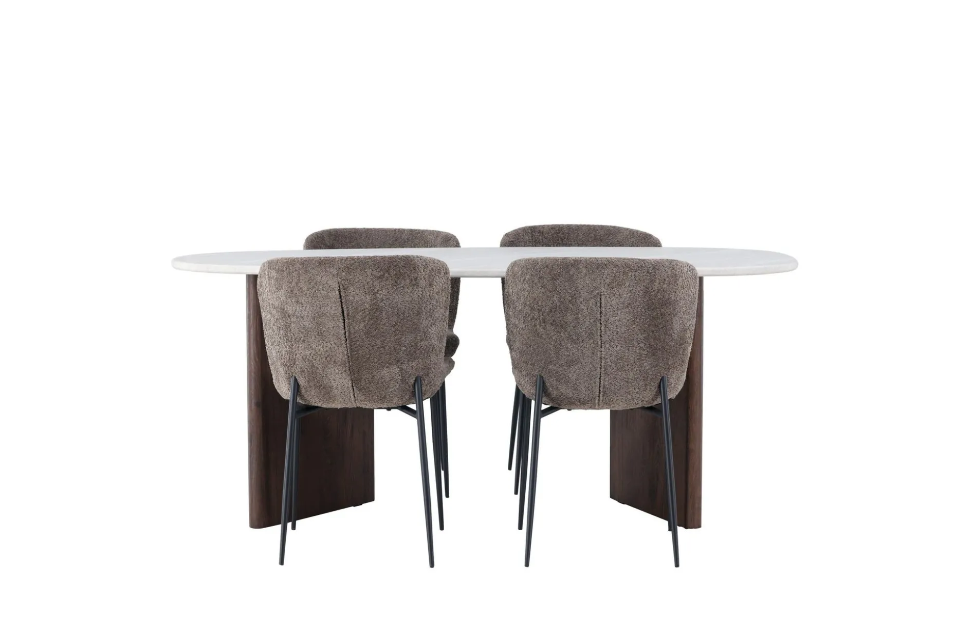 Grönvik Spisegruppe 180 cm Oval med 4 Modesto Stoler
