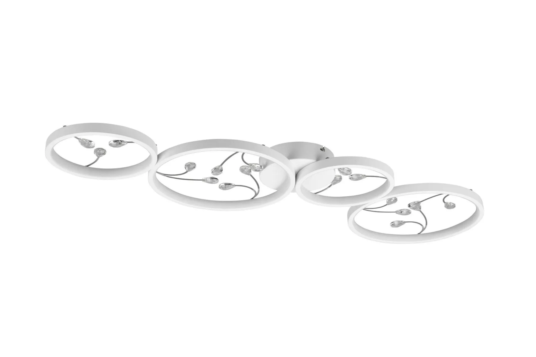 Groovy LED-Taklampe 4-os Matthvit/Krom