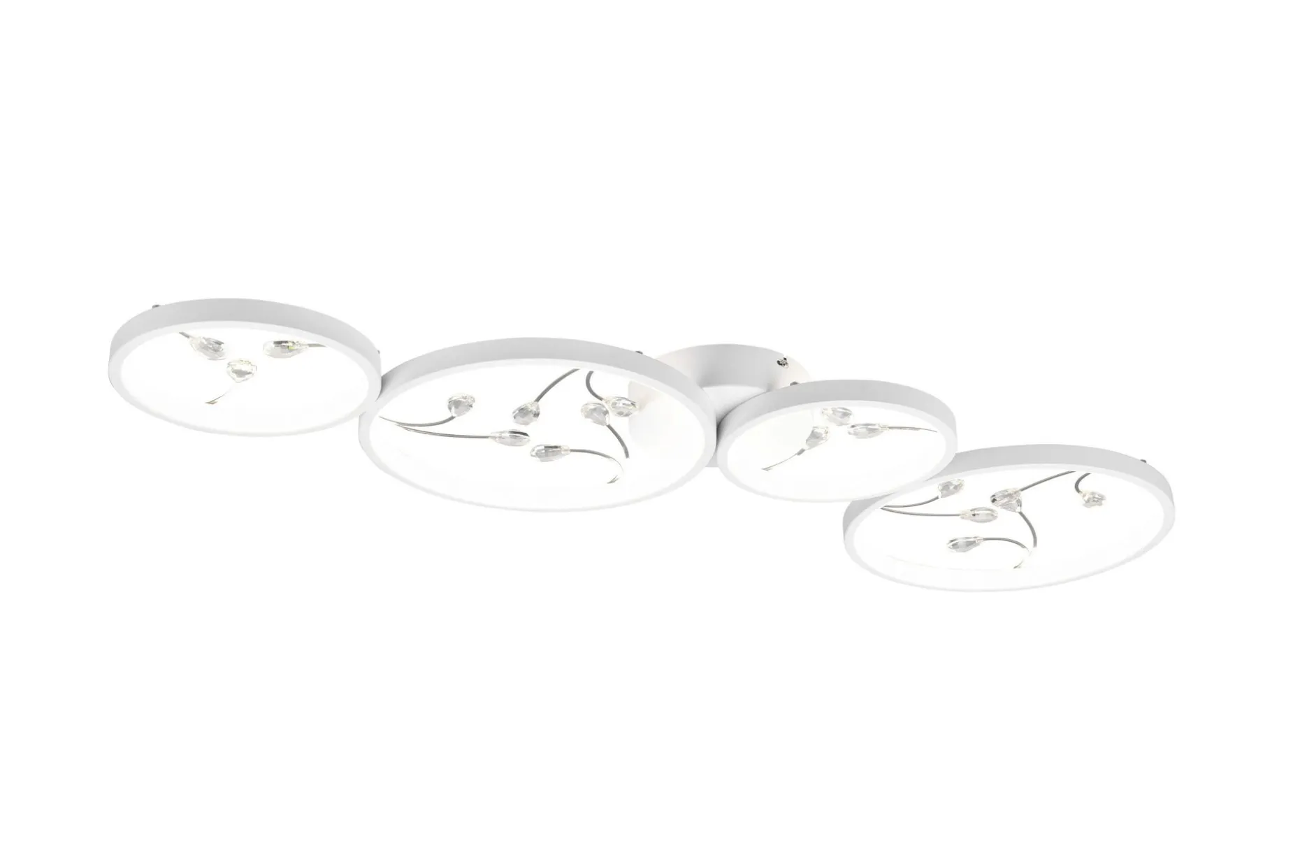 Groovy LED-Taklampe 4-os Matthvit/Krom