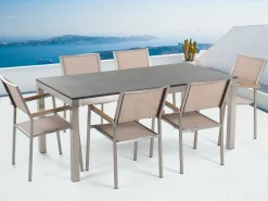 Grosseto Hagegruppe Med Bord + Stoler 6 stk