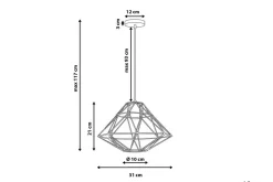 Guam Taklampe 31 cm