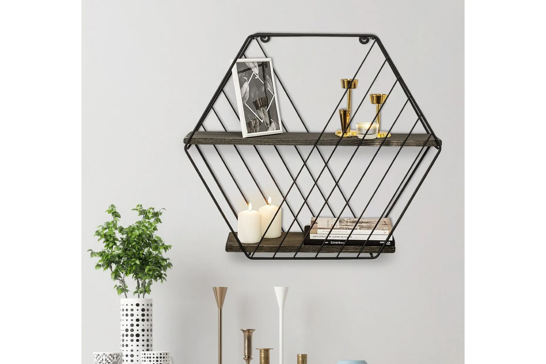 Gullugso Vegghylle 15x60 cm 2- pk