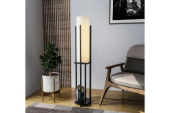 Gulvlampe Ratmompe (Hyllehøyde: 60 cm) Svart Beige