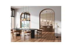Gulvlampe TRIO Agudo Mangefarget