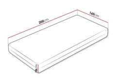 Guntorp Fjærmadrass 160x200 cm