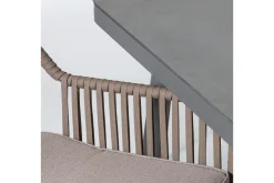 Hagegruppe ANDROS bord og 6 stoler 180x90xH75cm