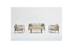 Hage loungesett Sudassento Beige