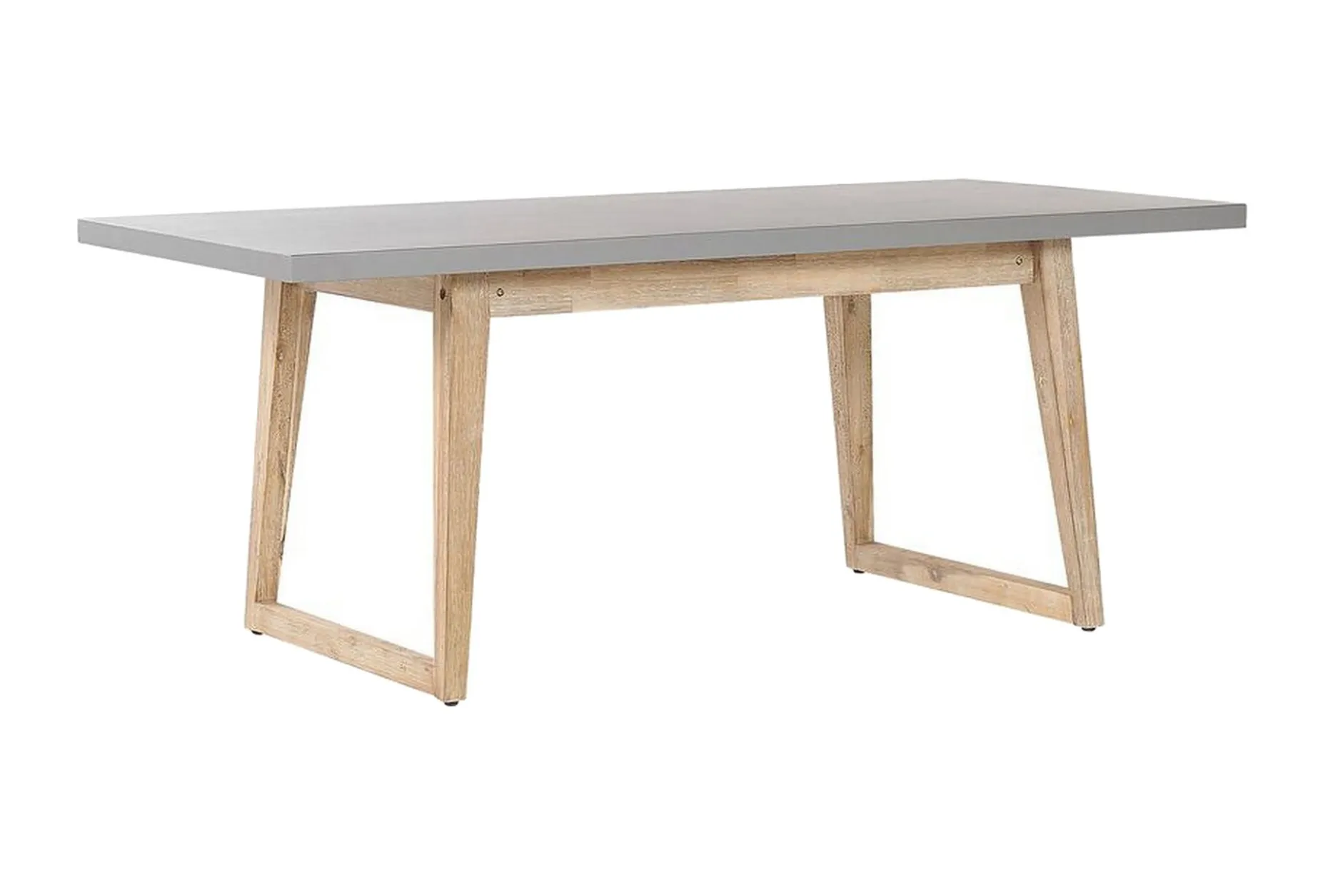 Hagemøbelsett av bord og 2 benker grå ORIA